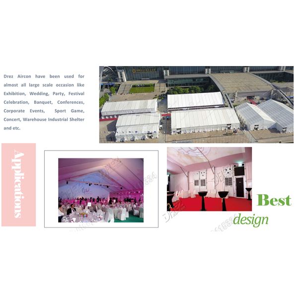 30 Ton Packaged Tent Air Conditioner Quick Installation 8 Years Life Span