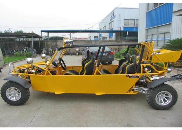 High Power Buggy Go Kart 1100cc , Four Seater Go Kart With Head Cover / Head Light