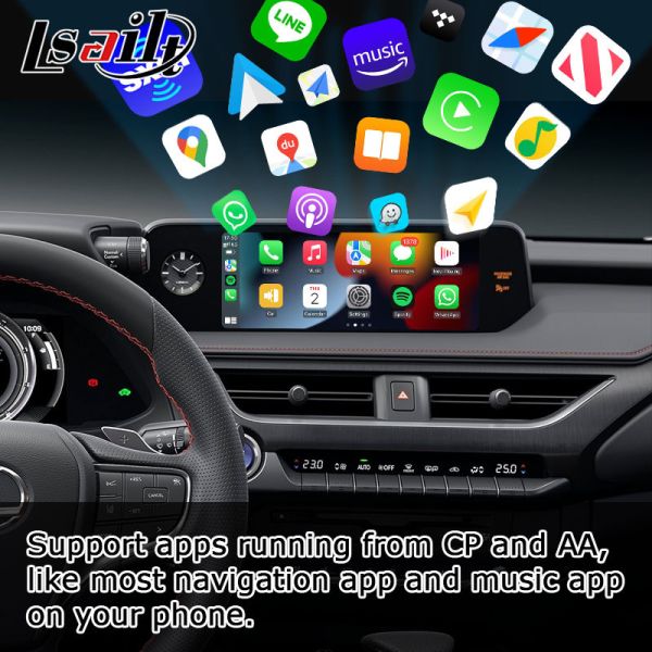 Écran automatique androïde carplay sans fil de Lexus UX200 UX350h reflétant des médias multi