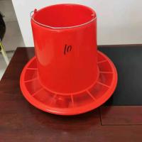 Linha de alimentação de suspensão plástica vermelho da galinha do alimentador 10KG das peças