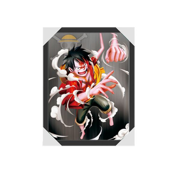 One Piece 0.6mm PET 3D Posters Wall Art Anime Poster 3D Triple Transition Flip 30X40CM