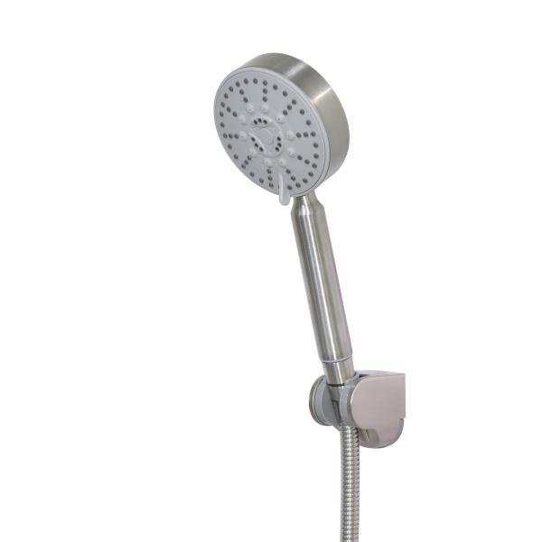 Commercial stainless stee brush finished wall-mounted hotel bathroom bathroom shower sets wash basin faucet set