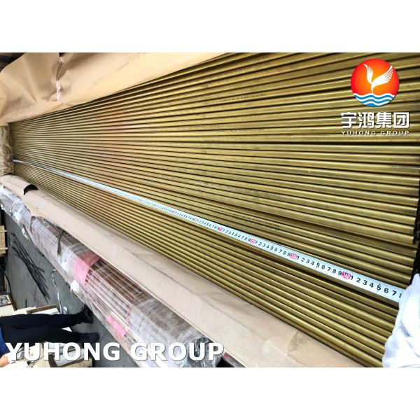 Cooper Alloy Tube B111 C68700 O61 Annealed, Aluminium Brass Seamless Tubing For Sea Water Heat Exchanger