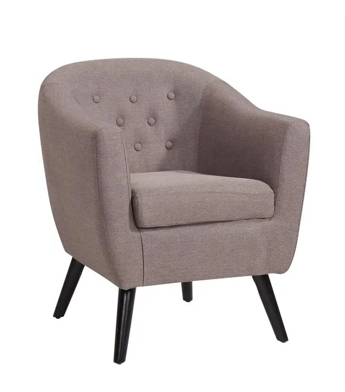 Breathable Fabric Yellow Single Seater Sofa  Anti Fading Multipurpose