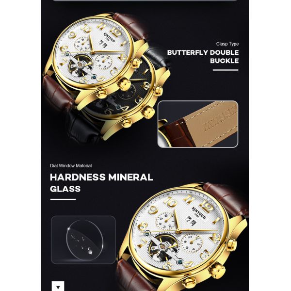 Sports Waterproof Mechanical Watch Fashion Automatic Skeleton Watches