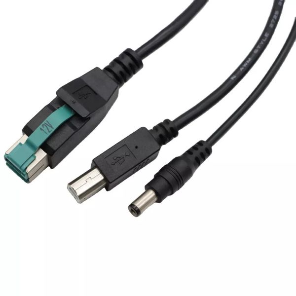 5m USB To USB B Cable , 12 Volt USB Cable For Ibm Pos Equipement