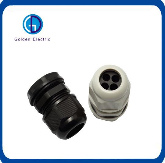 Greaseproof 3 Holes Nylon Cable Gland Thread Type With Different Sizes