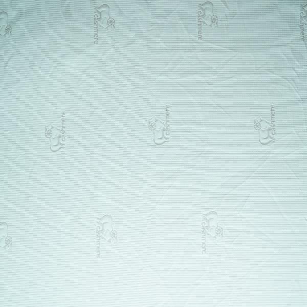 Pure White TUV 180gsm Mattress Ticking Fabric 100 Polyester Interlock Fabric