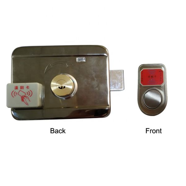 4x AA Batteries stainless steel Smart Fence Gate Lock Garden Gate Digital Lock