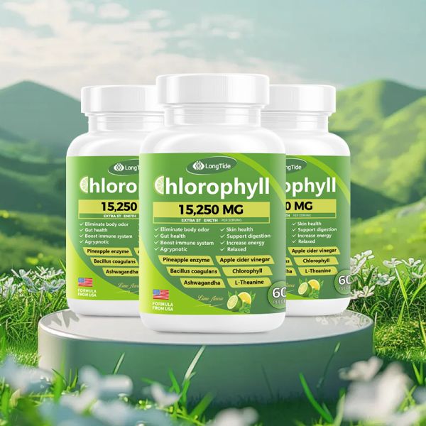 Men's & Women's Health Gummies – Lime Flavor with Chlorophyll, Apple Cider Vinegar, Pineapple Enzyme & Probiotics