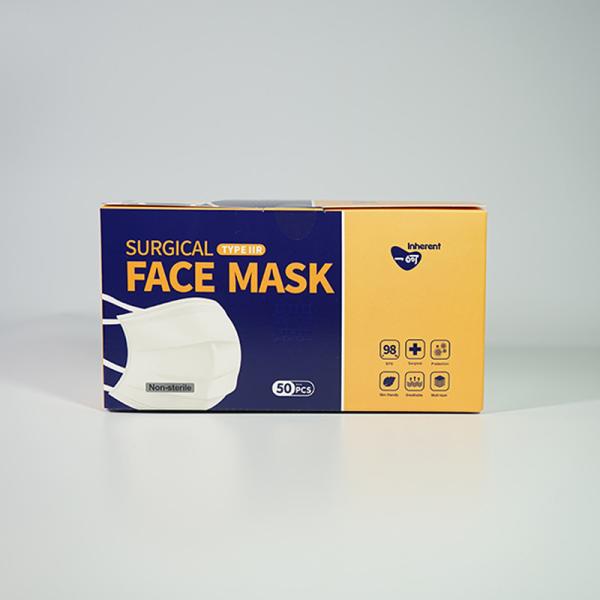 Anti Coronavirus Flat Tie - On 3 Ply Surgical Face Mask
