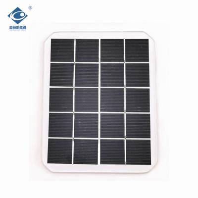 5V 1.5W high quality new standard solar panel ZW-2.5W-5V Mini Glass Laminated Solar Panel