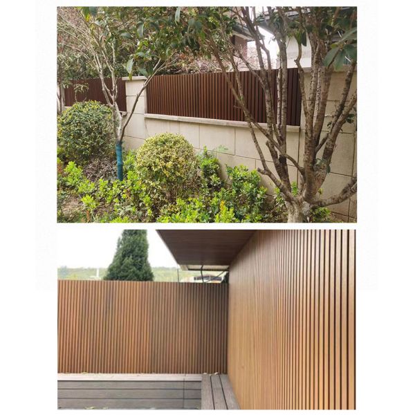 Высококачественный полый забор с коэкструзионной вытяжкой Декоративная деревянная пластиковая композиция Wpc наружная стенная панель облицовка