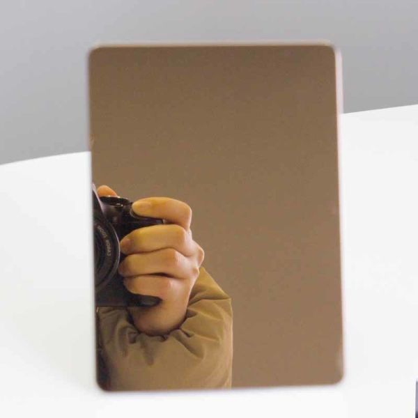 лист нержавеющей стали зеркала 8K поднял цвет золота PVD покрыл декоративное