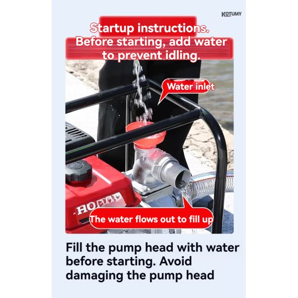 2-inch/3-cun/4-inch Self-priming Water Pump, High Head, High Flow Irrigation Pump, Gasoline Version