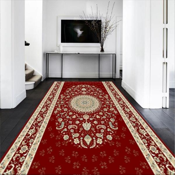European Style Polyester Fiber Custom Commercial Floor Mat For Entrance Corridor Stairway Hotel