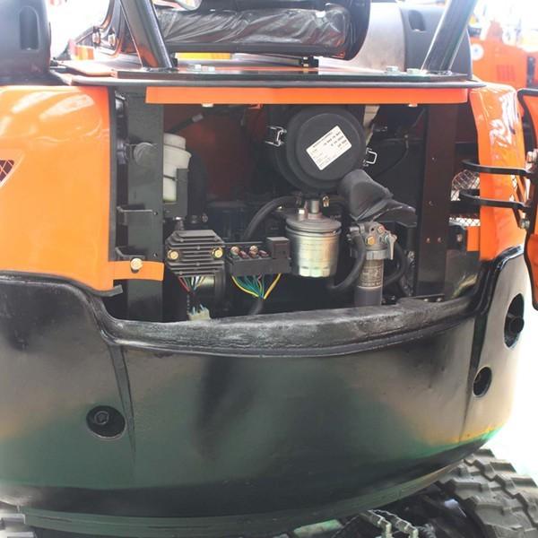 GPS Satellite Position 1 Ton Mini Digger Compact Digging Equipment 12HP