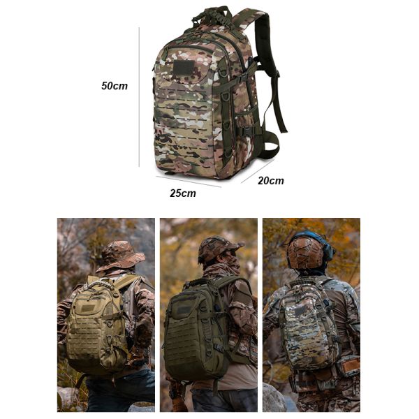 Mochilas de excursión militares multifuncionales de gran capacidad para deportes de campamento al aire libre