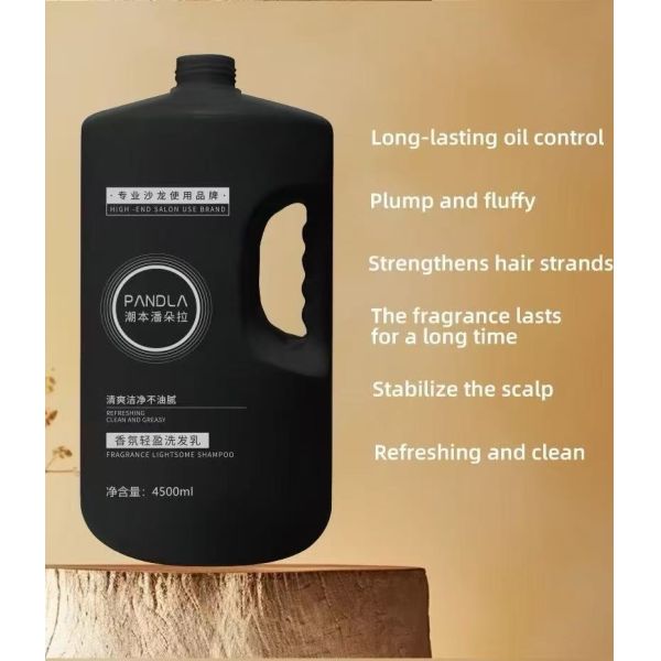Manufacturer Wholesale Organic 4.5L Salon Hair Shampoo OEM Available Herbal Formula Gentle Cleansing and Moisturizing