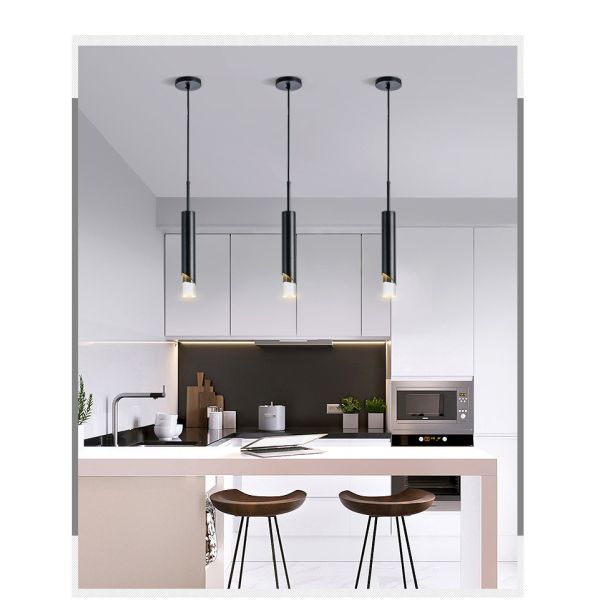 JYLIGHTING Nordic Modern Pendant Light Dining Room Single Head Bedroom Pendant Light Brass Glass Pendant Light Hanging