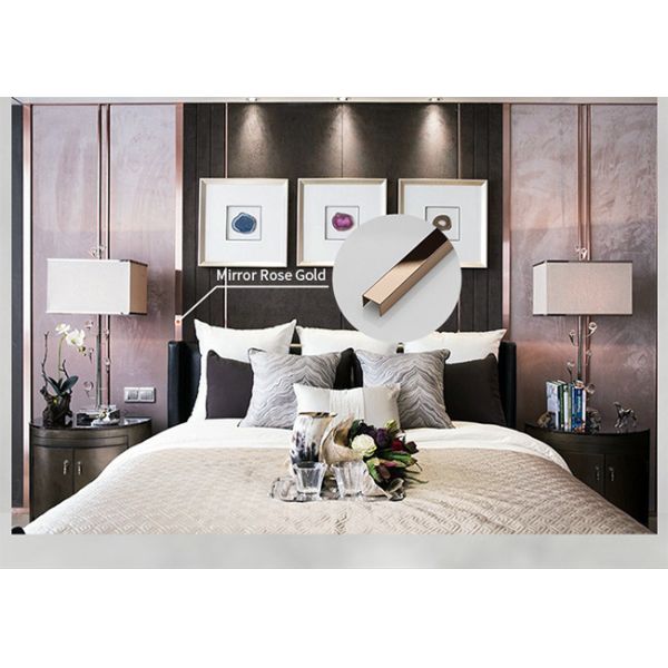 Отделка 0.5mm~3mm зеркала отделки 20mm нержавеющей стали золота 316 кафельная подковообразная толстое