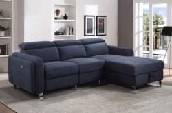 Folding Nontoxic L Shaped Convertible Sofa Anti Abrasion With Storage