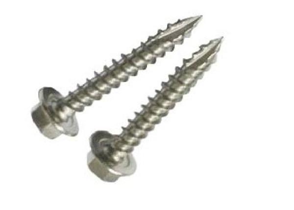 O corte de aço inoxidável da linha de parafusos do metal encanta o tipo principal 17 parafuso da arruela
