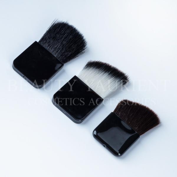 Flat PBT Hair Compact Makeup Brush For Cheek Without Ferrule Long Lasting