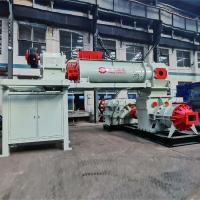 Máquina de extrusión de ladrillos de arcilla de vacío de doble etapa JKY55