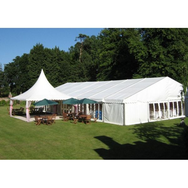 500 People 10 X 20 Outdoor Canopy Party Tent With Sidewalls For Different Activities