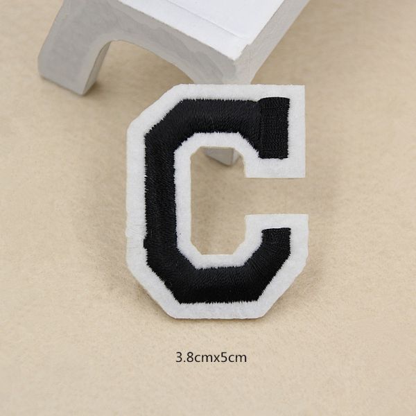 Custom Heat Cutting Embroidery Letter Patch For Clothing