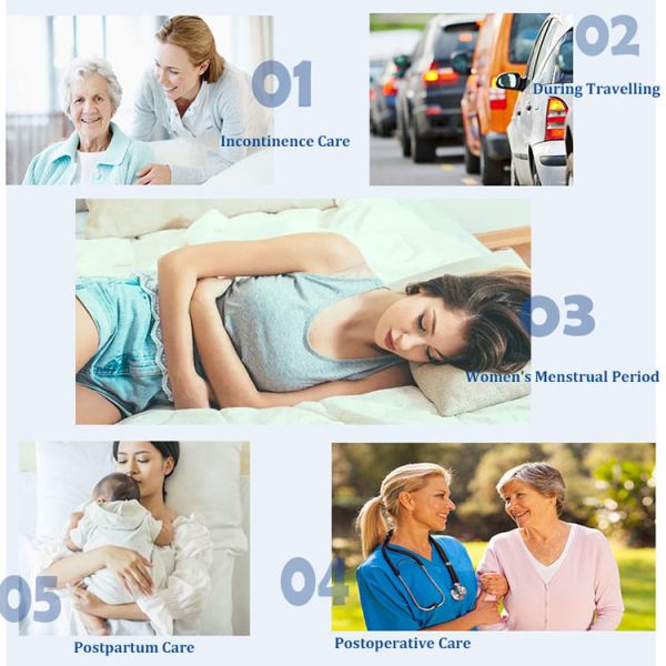 SAP Adults Wearing Diapers Anti Leakage Dry Unisex Adult Diapers S Shape Tapes