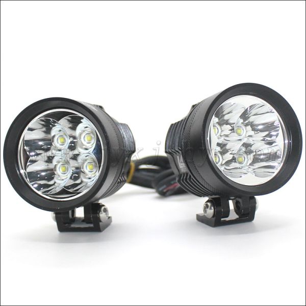 Motorcycle Headlight L4X LED Motor Lamp with 7 Colors Glass and 10V-30V DC