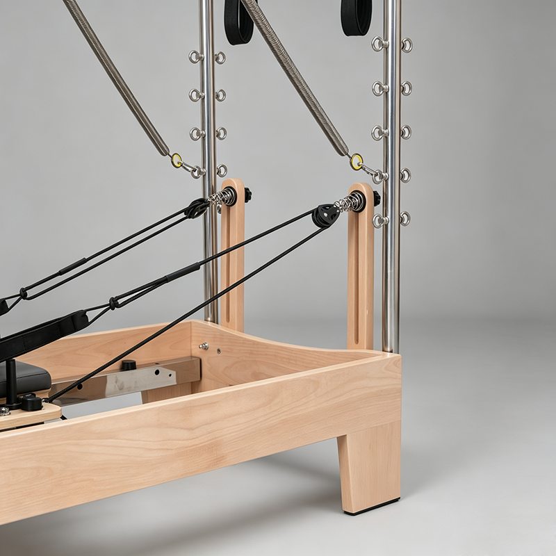 Beech Wood Basic Pilates Equipment Tower Reformer For Beginners Customized