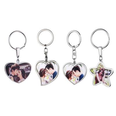 Différentes formes de clés de sublimation pendentif porte-clés