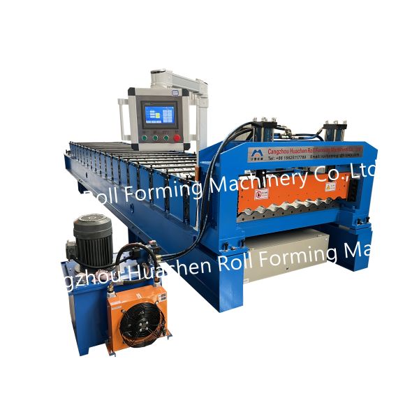 15 Stations Metal Coil Rolling Forming Equipment with 45# Steel Quenching and Plating and Chain Drive