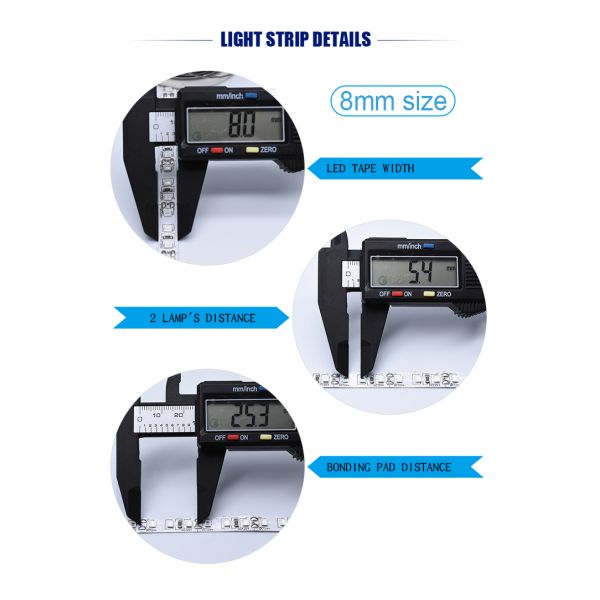 High Bright Dc12v 5v Thin Led Tape Cintas 4mm 5mm Flexible Warm White Red Blue Green 120led Luces Led 2835  Led Strip Light