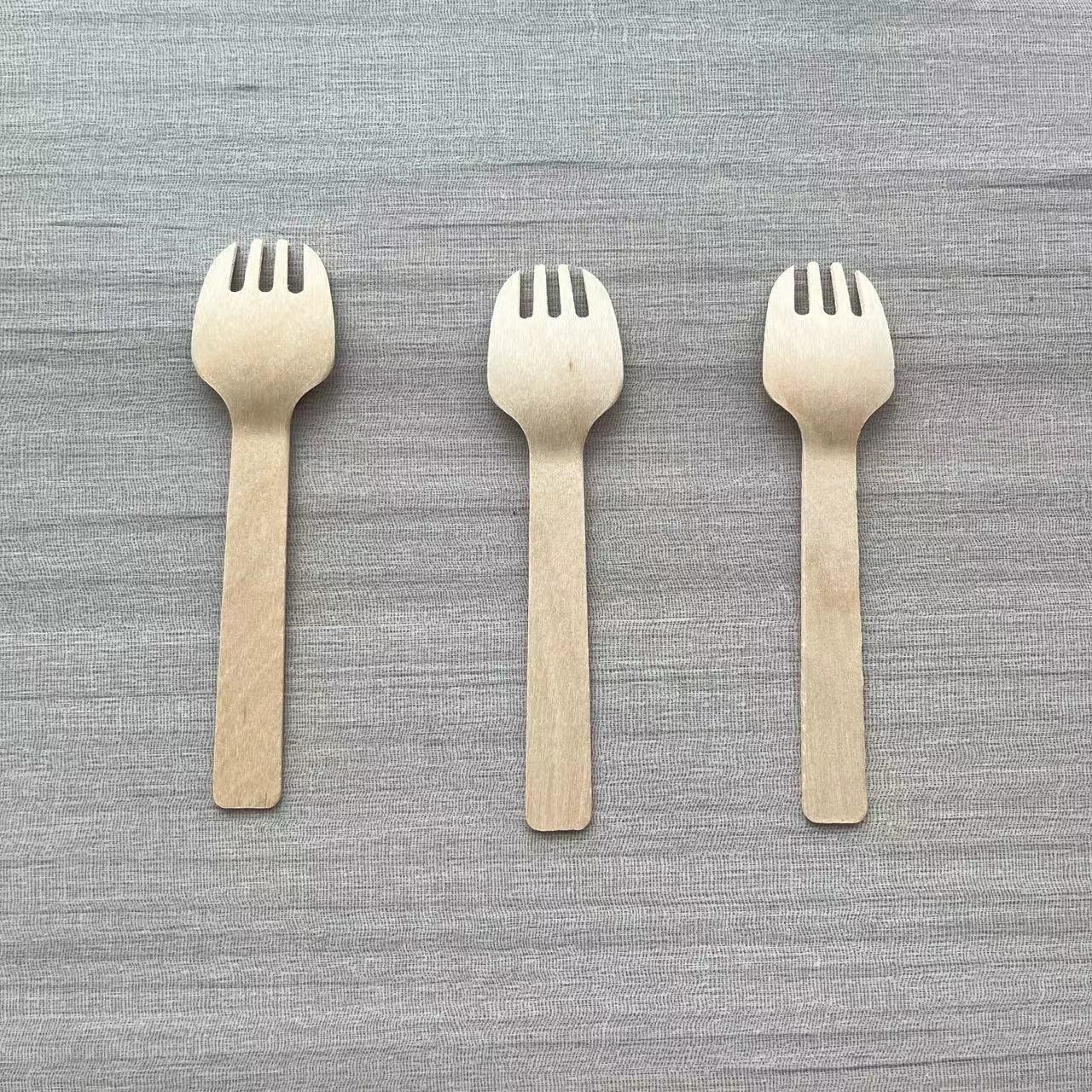 Package Size 100.00cm * 80.00cm * 60.00cm Natural Biodegradable Disposable Wooden Cutlery