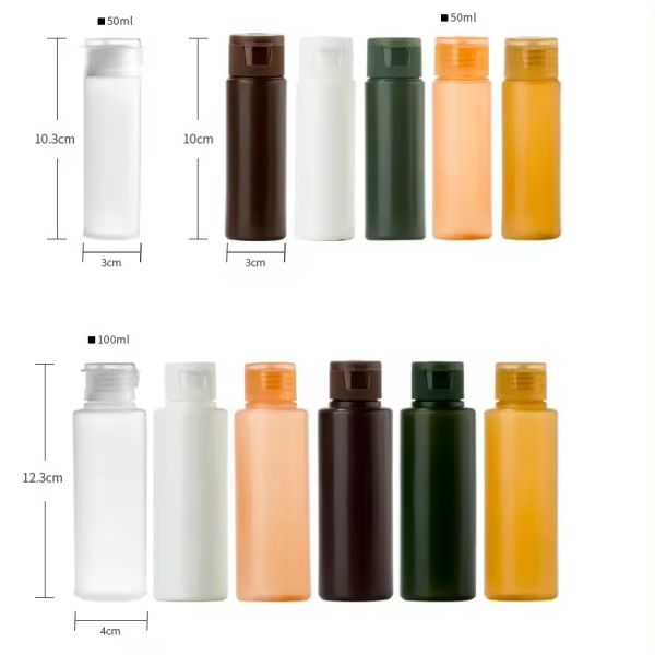 Cosmetic shower gel bottle plastic lotion bottle Leak Proof Travel Bottles