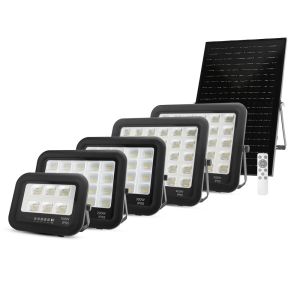 Alta luminosidad LED luz solar control remoto de aluminio Ip67 impermeable 100w 200w 300w 400w 500w