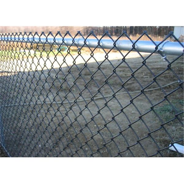 Galvanized Green Powder Coated Metal Weave Diamond Chain Link Fence