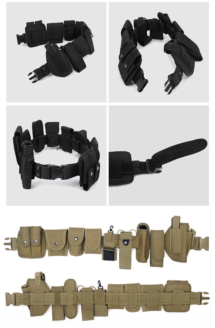 Многофункциональный тренировочный ремень оборудование застежка фонарик Моле ремень сумка Оливковый зеленый
