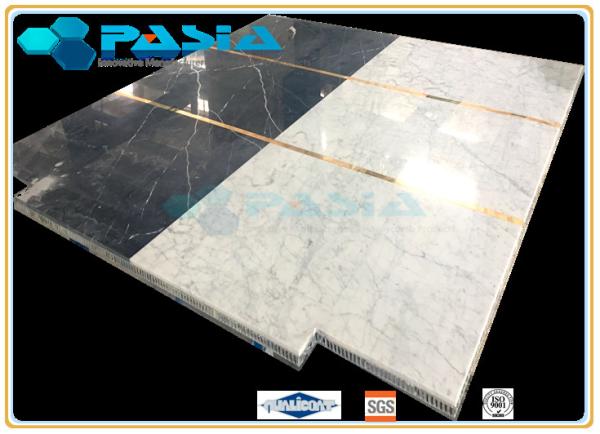 Water Jet Cut / Jointed Pattern Marble Honeycomb Stone Panels Mosaic Tile