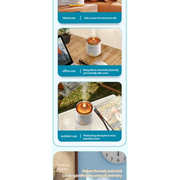 Large Capacity Ultrasonic Aroma Air Humidifier With Atmosphere Night Light Custom Logo