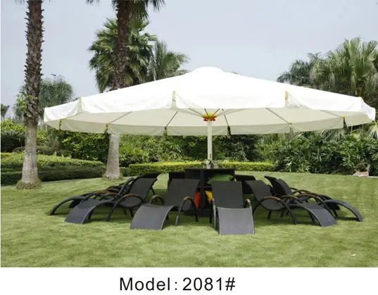 Heavy duty Outdoor Huge Umbrella Parasol XL beach umbrella sonnenschirm without tassels---2081-1