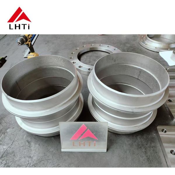DIN 2503 Titanium Plate Flange Flat Flange Gr1 Gr2 Gr7 PN40 Plate Flange FF RF  Flange Pipe Flange Plate for Piping Systems