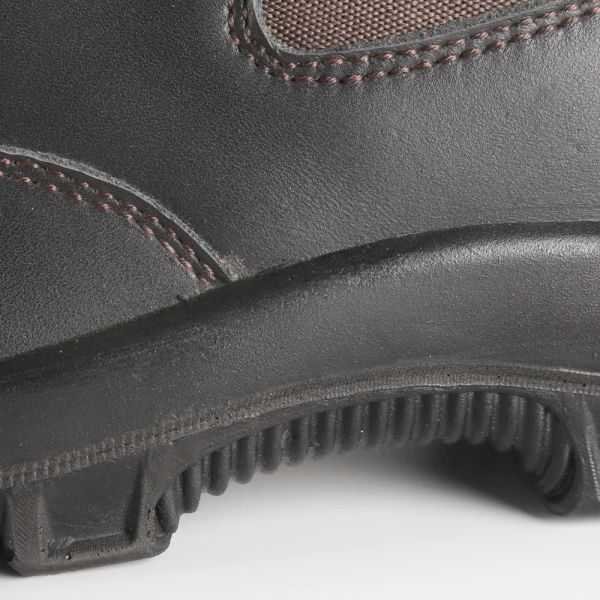 High Heel Knee Boots Oil Resistant / Water Resistant Work Shoes Genuine Leather