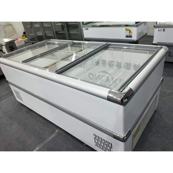 588L Supermarket Island Freezer 21 Cu Ft 1.6m 1.8m 2.0m 2.5m