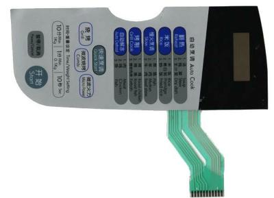Painel de controle remoto flexível gravado costume do interruptor de membrana da abóbada do metal