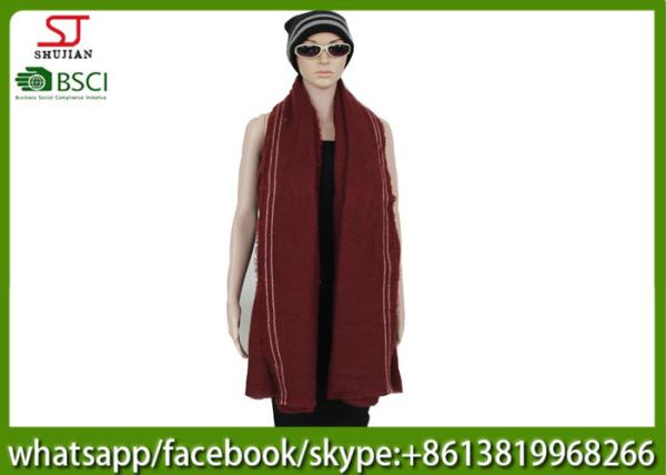 255g 200*90cm 100%Acrylic Woven scarf  Hot sale high quality keep warm fashion match clothes factory